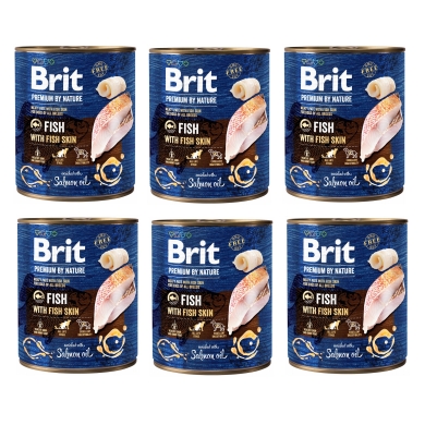 Brit Premium by Nature 6 x puszka 800g ryba